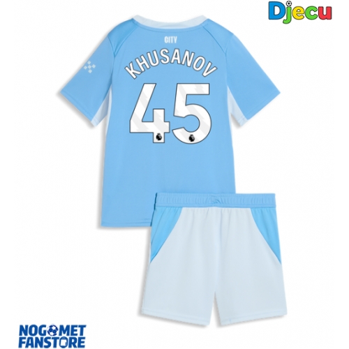 Manchester City Abdukodir Khusanov #45 Domaci Dres za djecu 2026-27 Kratak Rukav (+ Kratke hlače)